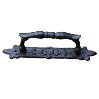 3X European Retro Cast Iron Craft Door Handles for Garden/Courtyard Door Handle Decoration for Home Door