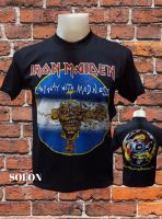 เสื้อวง IRON MAIDEN วงร็อค ไม่มีตะเข็บข้าง คอฟิต ป้ายUSA เสื้อผ้าวินเทจ เสื้อทัวร์ วงดนตรีร็อคต่างประเทศ