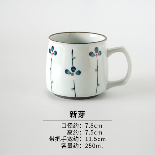 xitian-muyu-แก้วและจานรองกาแฟเหยือกแก้วน้ำถ้วยเซรามิกญี่ปุ่นสำหรับใช้ในบ้านสีใต้เคลือบด้วยมือสีสันเชียนฟัน