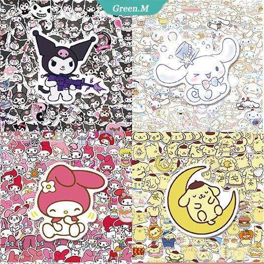 Pack of 50 Kawaii Kuromi My Melody Cinnamoroll Kittys Sanrioed Anime ...