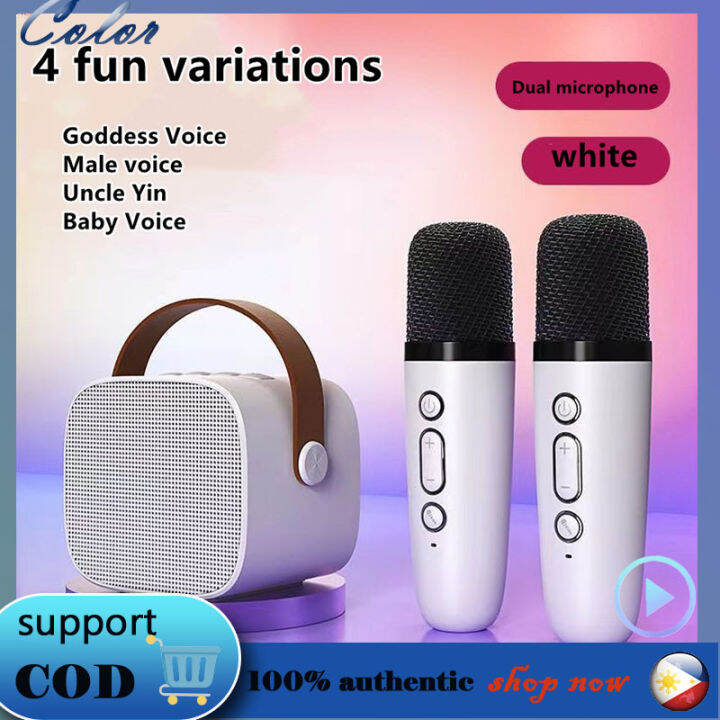 Dual Microphone Wireless Karaoke Speaker Portable Professional Karaoke