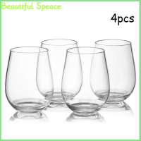 Beautiful 4 pcs Unbreakable Wine glasses shatterproof แก้วพลาสติกปลอดภัยเบียร์ถ้วย