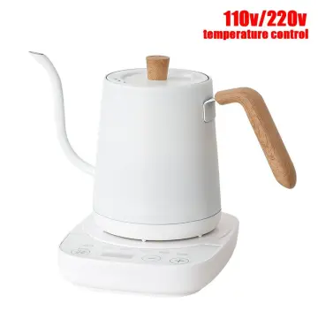 500ml Electric Kettle LCD Screen 110V 300W Water Boiler 4 Variable Preset  Temperatures US Plug Leakproof for Business Trip Hotel