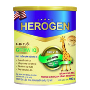 Sữa Bột Herogen Grow IQ Phát Triển Chiều Cao - Trí Não Cho Bé 1 - 10 Tuổi