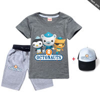 Octonauts ฤดูร้อนกางเกงขาสั้นชุดเสื้อแขนสั้นสำหรับเด็กหญิงเสื้อยืด All-Match ใหม่แฟชั่นบุคลิกภาพง่าย TXD1160เสื้อผ้าเด็กกีฬา Causal ชุดสูทแฟชั่น