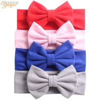 ▽ 2023 New Arrival Micro Fiber Headband Soft Winter Elastic Cotton Solid Bow Hair Bands Kids Headwear Turban DIY Hair Accessories