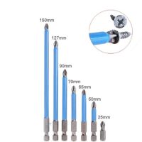 7ชิ้นบิตไขควงไฟฟ้า25มม.-150มม. 1/4Quot; Ph2แม่เหล็กก้านพอดีหกเหลี่ยมความยาวถึงแน่นอนฟิลลิปเดี่ยว/ครอสดอกสว่าน