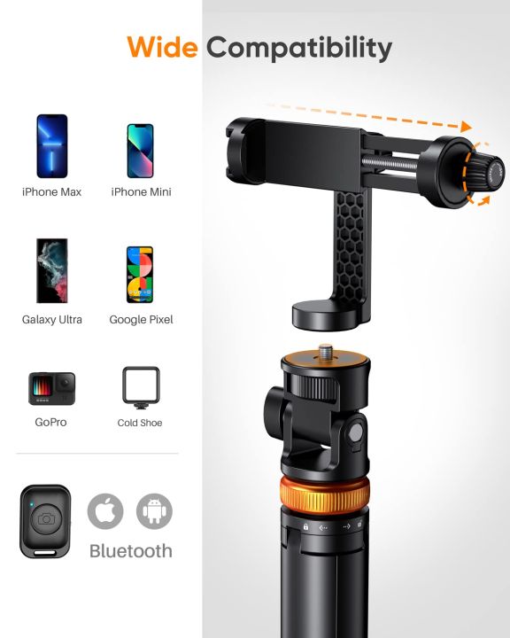 1-49m-long-extended-bluetooth-wireless-selfie-stick-stand-holder-tripod-foldable-with-360-rotation-clamp-for-smartphones