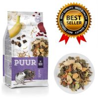 PUUR Rat อาหารหนูแรท หนูดัมโบ้ เม้าส์ อร่อยหลากหลาย ช่วยย่อย ช่วยลดกลิ่นมูล (800g)