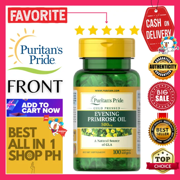 Puritans Pride Cold Pressed Evening Primrose Oil 500 Mg 100 Rapid