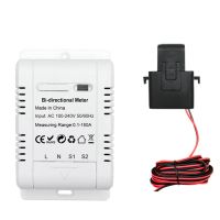 Tuya WiFi Intelligent Bidirectional Single-Phase Energy Meter Solar System Power Production Consumption Monitoring Meter