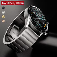 สายเชื่อมโลหะวงเหล็กสแตนเลสสุดหรูสำหรับนาฬิกา Samsung Galaxy Watch 5pro 40/44Mm 4 42/46Mm สำหรับ Huawei GT2 3 Pro สำหรับสร้อยข้อมือ Seiko