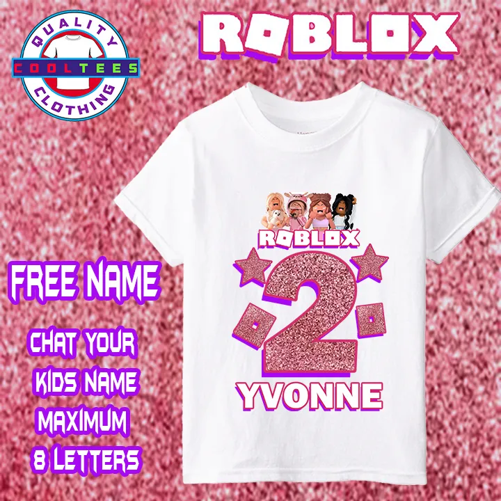 Roblox Girls Birthday Shirt Roblox Shirt For Kids And Adult Lazada PH ...