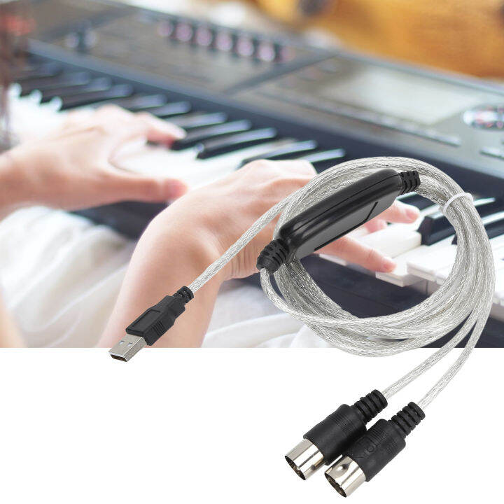 สายเคเบิลมิดิ้ไฟ-led-ขับเคลื่อนด้วย-usb-ตัวบ่งชี้-midi-เพื่อสาย-usb-สำหรับเชื่อมต่อเครื่องมือเครื่องเล่นดนตรีอิเล็กทรอนิกส์