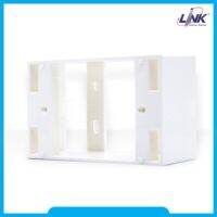 JIP กล่องทิชชู่ LINK US-2015WH : กล่องพลาสติกติดผนังลอยของ LINK Plastic WALL BOX 2 X 4” (ลึก 38 mm) (White) ที่ใส่ทิชชู่  กล่องใส่ทิชชู่