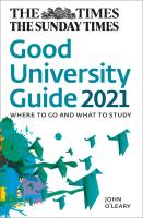 หนังสืออังกฤษใหม่ Times Good University Guide 2021 : Where to Go and What to Study -- Paperback / softback [Paperback]