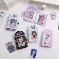 Ins Korean Ink Splash Stars Butterfly Polaroid Photocard Storage Book Student 3 Inch Photo Album Button Card Holder Collection Book 【AUG】