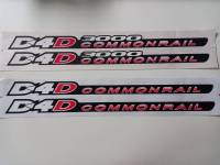 สติ๊กเกอร์ D4D   COMMONRIAL  ติดข้างประตู โตโยต้า ไทเกอร์  1 ชุด มี 2 ชิ้น  งานสกรีน  ขนาดเท่า original