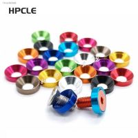 ▩✖ 10pcs M2 M2.5 M3 M4 M5 M6 Aluminum washer Colorful anodized Aluminum Countersunk Head Bolt Washer Gasket for Flat head Bolts