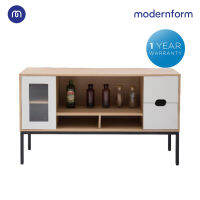 Modernform ไซด์บอร์ด Modernform รุ่น SIDEBOARD C ตัวตู้แบบกว้าง ดีไซน์มินิมอลเข้ากันได้ดีกับสไตล์ห้องทุกรูปแบบ ด้านซ้ายตกแต่งด้วยบานกระจกขนาดเล็กพร้อมชั้นปรับได้ ส่วนด้านขวามือ ประกอบด้วย 2 ลิ้นชักสำหรับจัดเก็บของ รับประกัน 1 ปี