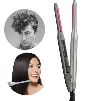 ▼ Professional 2 in 1 Hair Straightener Curling Iron hair curler Flat Iron for Short Hair LED Hair Straightener Ceramic Beard
