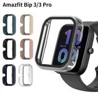 PC Case Tempered Glass for Huami Amazfit Bip 5 3 Pro 3Pro Screen Protector Bump Edge Frame Hard Bip3 pro Full Protective Cover