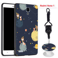 เคสโทรศัพท์สำหรับ5.5สมาร์ทโฟน Xiaomi Redmi Note 1/1S เคสโทรศัพท์ซิลิโคนแบบเต็มแผ่นรองป้องกันการตกป้องกันรอยขีดข่วนฟรีของขวัญที่วางโทรศัพท์และเชือก