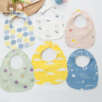 ผ้ากันเปื้อนเด็ก ทรงไข่ Bibs [พร้อมส่ง] ผ้าซับน้ำลายเด็ก มีกระดุมติด ผ้า Cotton ซับน้ำได้ดี งานพรีเมี่ยม