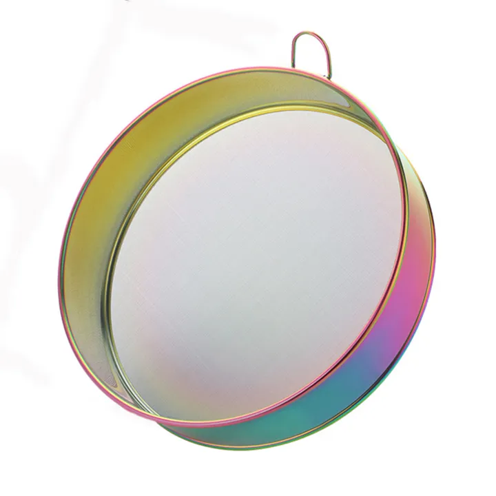 Goodbro Flour Sieve Antirust Portable Lightweight Round Flour Sieve