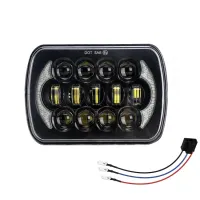 AutoAccessories ไฟหน้าไฟ LED ทรงเหลี่ยม DC 9V-30V 30000LM 300W 8ไฟแอลอีดีรถสำหรับรถจี๊ป7นิ้ว/H4