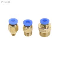 10PCS Pneumatic Fittings PC4-M5 M6/01/02/03 Connector PC4 Male Thread -M5 M6 1/8 1/4 3/8 To Tube Push Tube Straight Connection