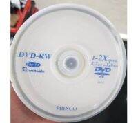 PRINCO แผ่น DVD-RW General Ver 1.1 120 นาที 4.7 GB  (บรรจุ 50 แผ่น) 4.7GB Data 120 min.