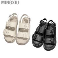 COD Mingxiu Women Double Buckle Sandals  Decompression Slip Human Physiology for Beach