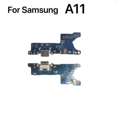บอร์ดอุปกรณ์ชาร์จพอร์ตยูเอสบีเหมาะสำหรับ Samsung Galaxy A11อะไหล่ A115F / M11 M115F แท่นชาร์จ USB พอร์ตเฟล็กซ์