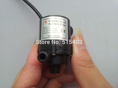 มินิ6V-12V Dc แบบไร้แปรงปั๊มน้ำขนาดเล็กมอเตอร์กันน้ำได้ลึกปั๊ม1.8M 230l/H