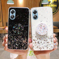 เคสใส่โทรศัพท์เคสโทรศัพท์มือถือ OPPO A78 5G A78 OPPO กากเพชรซิลิโคนนิ่มกรอบ Bling พร้อมที่จับ