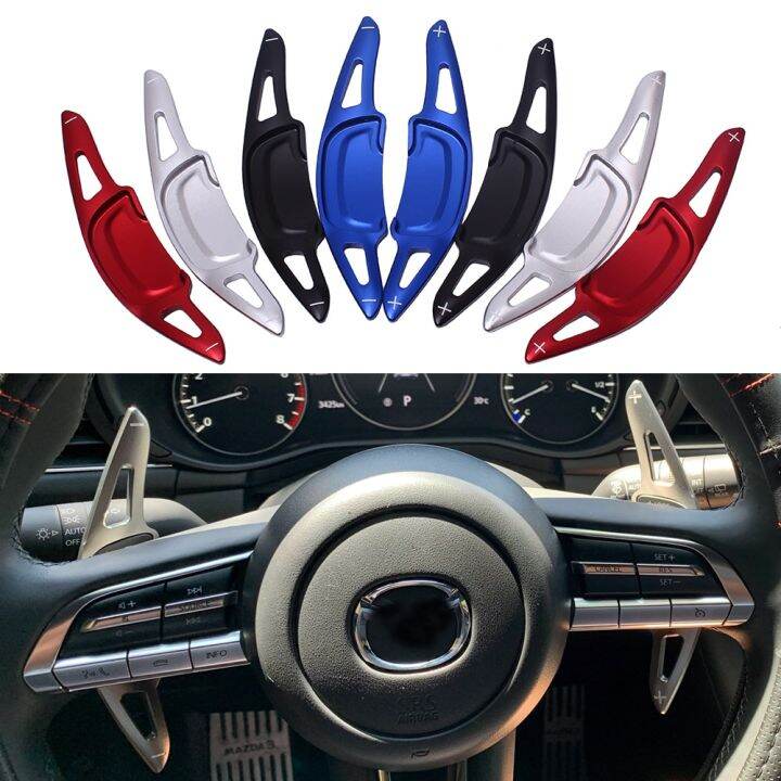 1Pair Steering Wheel Gear Shift Paddle Shifter For Mazda 3 Mazada3 CX30