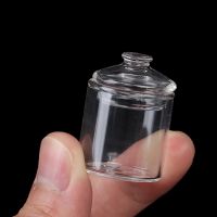 ☢ 1/12 Scale Miniature Dollhouse Glass Candy Bottle Jar Pretend Play Toys Doll Kitchen Mini Cookies Simulation Storage Can Model
