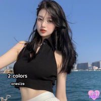 ?MYF มาใหม่?เสื้อแขนกุดคอปก 2 สี ด้านหลังเปิดเซ็กซี่