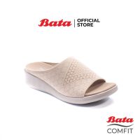 Bata Comfit บาจา คอมฟิต รองเท้าแตะผู้หญิง รองเท้าเพื่อสุขภาพ รองเท้าแตะแฟชั่น เสริมสุขภาพ สูง 1 นิ้ว สำหรับผู้หญิง รุ่น Zeta สีเบจ 6698868