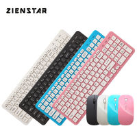 Zienstar English 2.4G Wireless Keyboard Mouse Combo with USB Receiver for Desktop,Computer PC,Laptop and Smart ,Private Mould