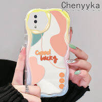 Chenyyka เคส A10 M11 A11กาแลคซีหลากสีน่ารักกราฟฟิตีศิลปะภาพวาดเคสโทรศัพท์โปร่งใสซิลิโคนหนาป้องกันการตกเคสนิ่มเนื้อครีมปกป้องเคสใส