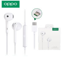 หูฟัง OPPO Type c Earphone คุณภาพสูงของแท้ อินเอียร์ พร้อมแผงควบคุมอัจฉริยะ และไมโครโฟนในตัว ใช้กับช่องเสียบขนาดType C รองรับ reno6/5/4/FindX/VIVO XIAOMI SAMSUNG