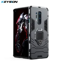 KEYSION Shockproof Armor Case For Oneplus 8 Pro Stand Car Ring Magnetic Back Phone Cover for Oneplus 8 Pro 7 Pro 6T 7T Pro 7T Phone Cases