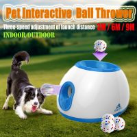 Newly Listed Pet Dog Toy Automatic Ball Thrower Electric Dog Launch Ball Interactive Toy Three Tennis Balls as a Gift Toys