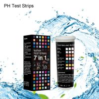 50Pcs 7-in-1 Swimming Pool Fish Pond Aquarium Water Quality Anti-VC PH Test Paper Strips Outdoor Hot Tubs Water Testing Products