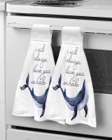 【CW】 Whale Watercolor Hand Supplies Soft Absorbent Accessories Cleaning Dishcloths