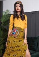 WINAWA TSUN TSUN SKIRT - African Pencil Skirt With Embroidery Design กระโปรงปักลาย กระโปรง ลายแอฟริกัน กระโปรงยาว กระโปรงทรงสอบ กระโปรงแฟชั่น กระโปรงผ่าหน้า แอฟริกัน