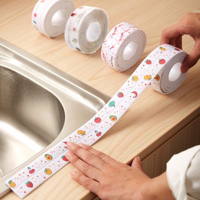 Anti-mold Waterproof Tape Self-adhesive Seam Stickers Wall Sealing Tape Bathroom Countertop Toilet Gap Sink Sticker Adhesives Tape