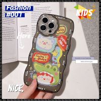 ◘ ใหม่ เคสโทรศัพท์มือถือหนา ลายการ์ตูนหมีจระเข้ สําหรับ iphone case se 2022 7 8 plus XR 11 12 13 pro max